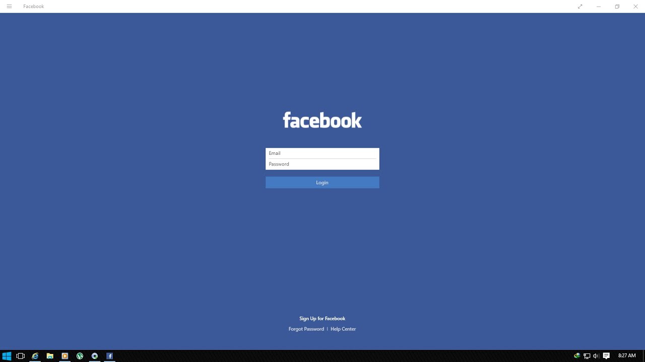 install facebook icon to desktop